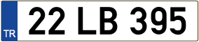 Trailer License Plate